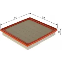 Bosch F 026 400 743 Luchtfilter