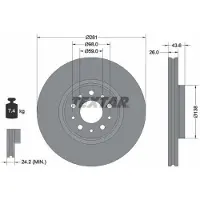 Textar Remschijf 92349303