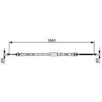 Bosch Trekkabel, parkeerrem 1 987 482 638
