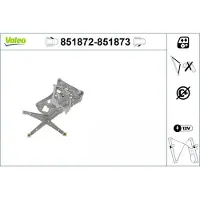 Valeo 851872 Raammechanisme