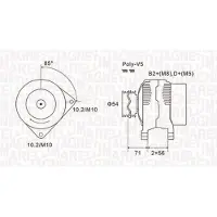 MAGNETI MARELLI 063731833010 Dynamo / Alternator