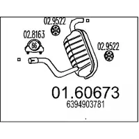 MTS 01.60673 Einddemper
