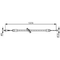 Bosch 1 987 482 312 Handremkabel