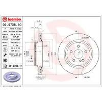 Brembo 09.9738.11 Remschijf