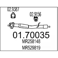 MTS 01.70035 Voorpijp