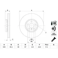 Bosch 0 986 479 F59 Remschijf