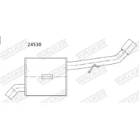 Walker 24530 Einddemper