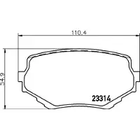 Hella 8DB 355 017-181 Remblokken