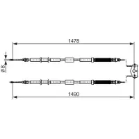 Bosch 1 987 482 282 Handremkabel