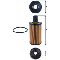 MAHLE ORIGINAL OX 1338D Oliefilter