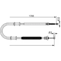 Bosch 1 987 482 590 Handremkabel