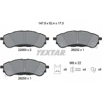 Textar Remblokset 2269301, achter