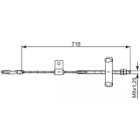 Bosch Trekkabel, parkeerrem 1 987 482 877