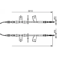 Bosch Trekkabel, parkeerrem 1 987 482 585