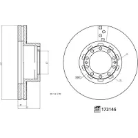 FEBI BILSTEIN 173146 Remschijf