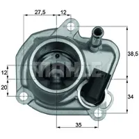 MAHLE ORIGINAL TI 29 87 Thermostaat, koelvloeistof