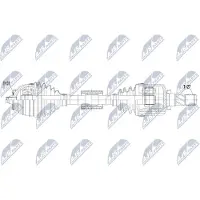 NTY NPW-BM-255 Aandrijfas