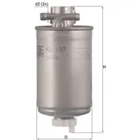 MAHLE ORIGINAL Brandstoffilter KL 197 Mahle voor o.a. AUDI