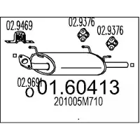 MTS 01.60413 Einddemper