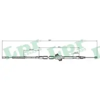 LPR C0055B Handremkabel