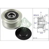 INA Poelie 535022810 Ina voor o.a. CHEVROLET, OPEL