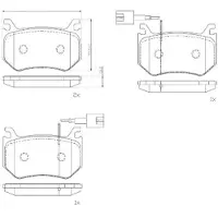 Brembo Remblokkenset, schijfrem P 23 184