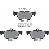 Textar Remblokset 2223103, achter