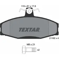 Textar Remblokset 2166201, voor