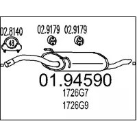 MTS 01.94590 Einddemper