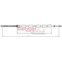METZGER Trekkabel, parkeerrem 10.602