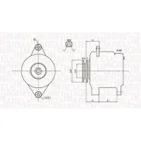 MAGNETI MARELLI Dynamo / Alternator 063731615010