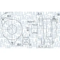 MAGNETI MARELLI Dynamo / Alternator 063732121010