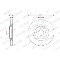 FERODO DDF3242C Remschijf