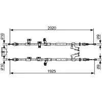 Bosch 1 987 482 709 Handremkabel