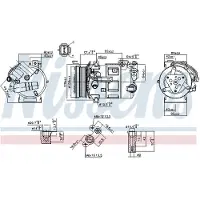 Nissens Compressor, airconditioning 890210