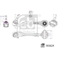 FEBI BILSTEIN Draagarm, wielophanging 183624