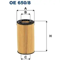 FILTRON OE 650/8 Oliefilter