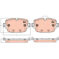 TRW Remblokset GDB2215, achter