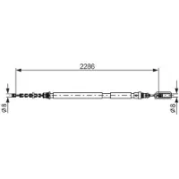 Bosch Kabel, parkeerrem 1 987 477 569