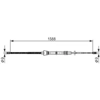 Bosch 1 987 482 266 Handremkabel