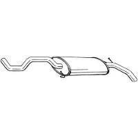 Bosal Einddemper 281-377 Bosal voor o.a. VOLKSWAGEN