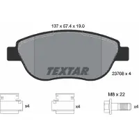 Textar 2370803 Remblokken