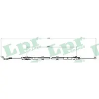LPR Kabel, parkeerrem C1039B