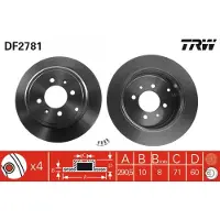 TRW DF2781 Remschijf