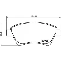 Hella 8DB 355 010-541 Remblokken
