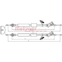 METZGER 10.5371 Handremkabel