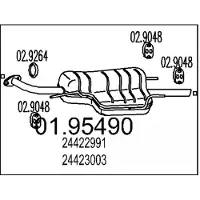 MTS 01.95490 Einddemper
