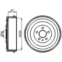 Bosch 0 986 477 144 Remtrommel