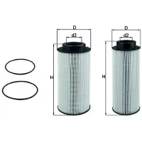 MAHLE ORIGINAL KX 439KIT Brandstoffilter