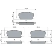 Bosch Remblokkenset, schijfrem 0 986 460 086
